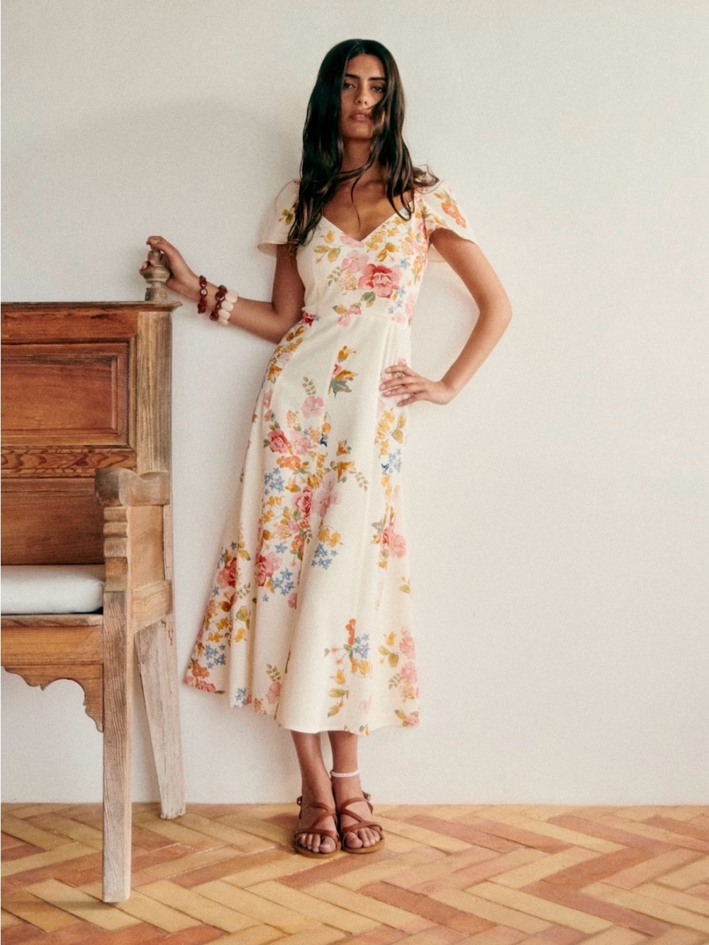 Sézane Alessia Dress - Calvi Print - size 42